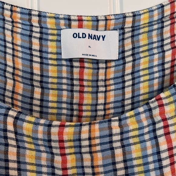 NWT Old Navy Spaghetti String Multi-Colored Crop Top XL - Picture 3 of 7